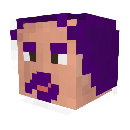 damun_ Minecraft avatar head, 3D render