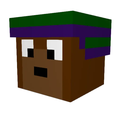 damxam92 Minecraft avatar head, 3D render