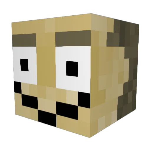 dan11755 Minecraft avatar head, 3D render