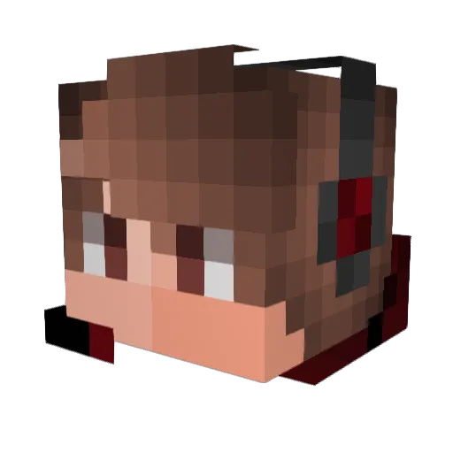 dan15d Minecraft avatar head, 3D render