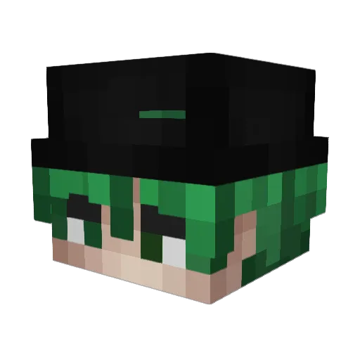 dan1elo Minecraft avatar head, 3D render