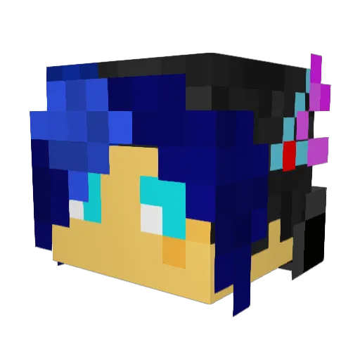 dan21 Minecraft avatar head, 3D render