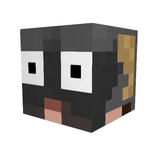 dan2510 Minecraft avatar head, 3D render