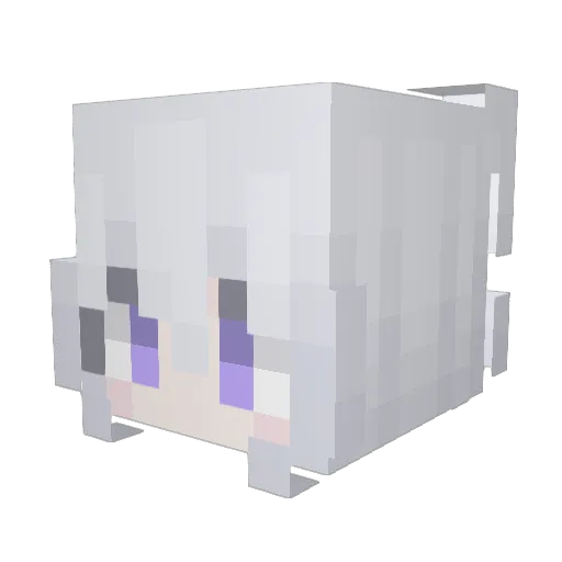 dan4__a Minecraft avatar head, 3D render