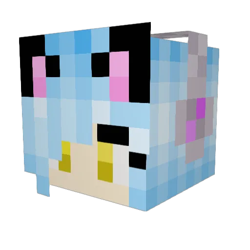 danTDMgary1 Minecraft avatar head, 3D render