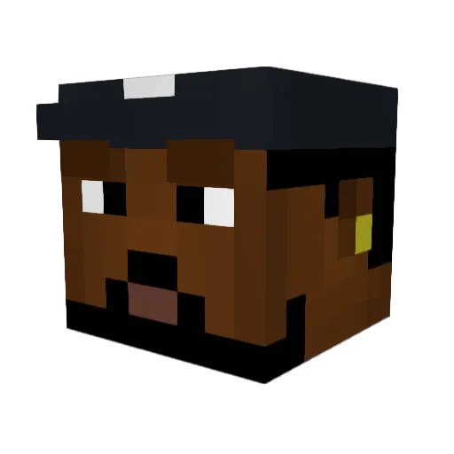 danYeeeel Minecraft avatar head, 3D render