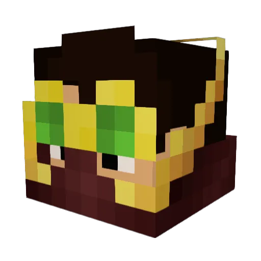 dan_co01 Minecraft avatar head, 3D render