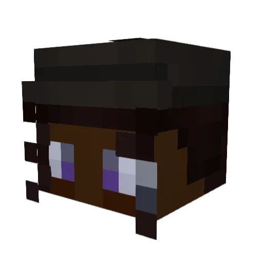 dan_emit Minecraft avatar head, 3D render