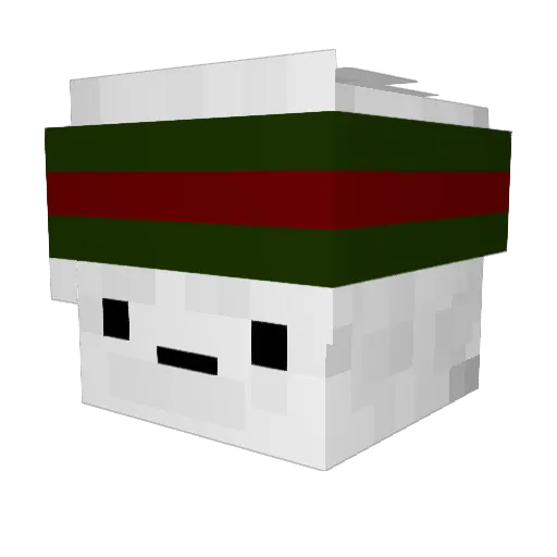 danaconminecraft Minecraft avatar head, 3D render