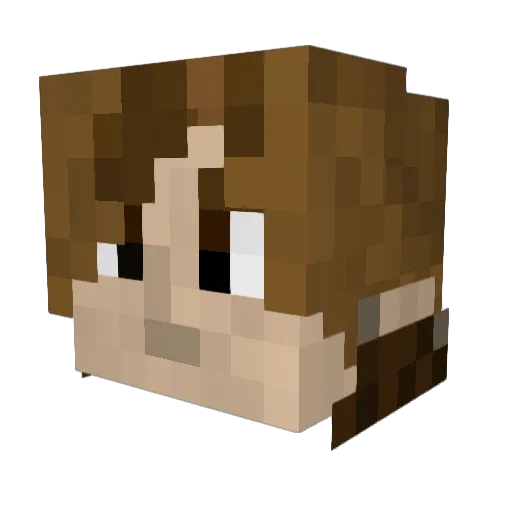 danashulps Minecraft avatar head, 3D render