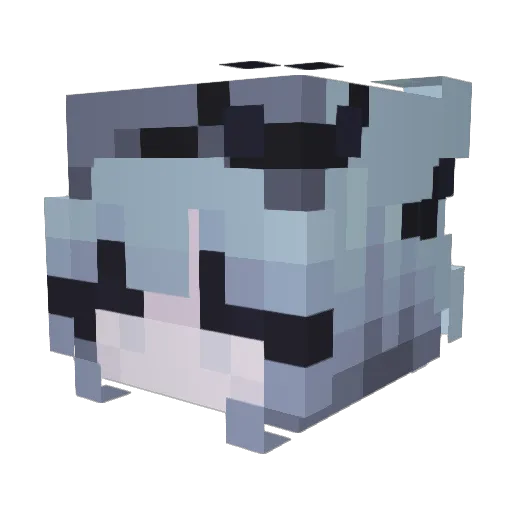 danaty Minecraft avatar head, 3D render