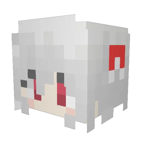 danboruuuu1030 Minecraft avatar head, 3D render