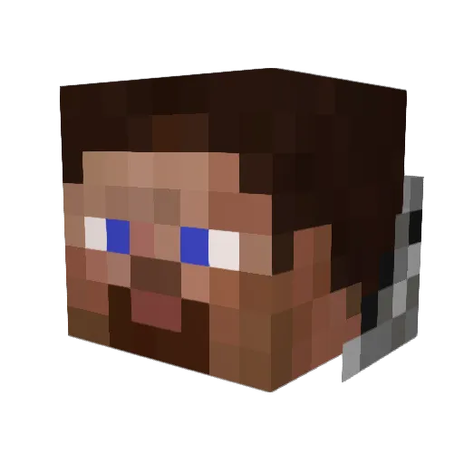 danbrose Minecraft avatar head, 3D render