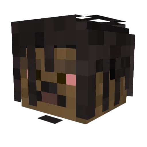 dancccam145 Minecraft avatar head, 3D render