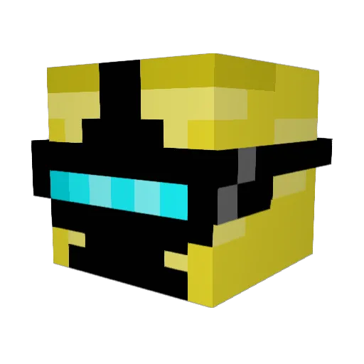 dance_23 Minecraft avatar head, 3D render