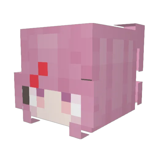 danceadamdance Minecraft avatar head, 3D render
