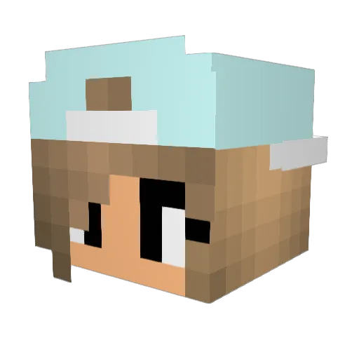 dancefun04 Minecraft avatar head, 3D render