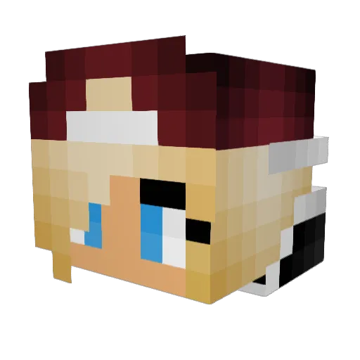 dancegirl1 Minecraft avatar head, 3D render