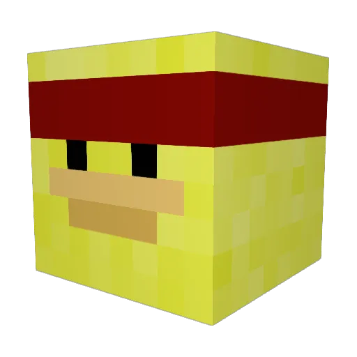 dancemoms1410 Minecraft avatar head, 3D render