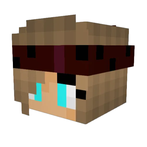 dancer4eves Minecraft avatar head, 3D render