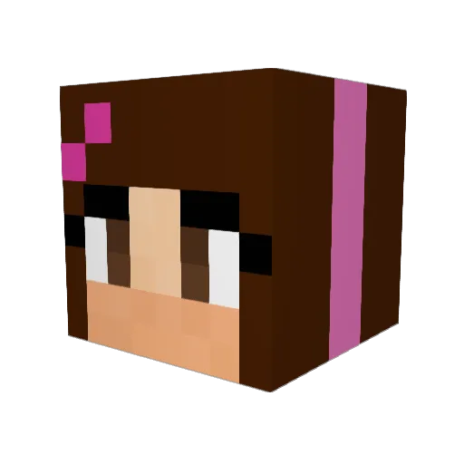 dancer6399 Minecraft avatar head, 3D render