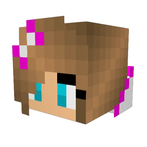 dancerKaitlyn13 Minecraft avatar head, 3D render