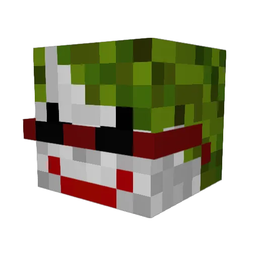 danceresort Minecraft avatar head, 3D render