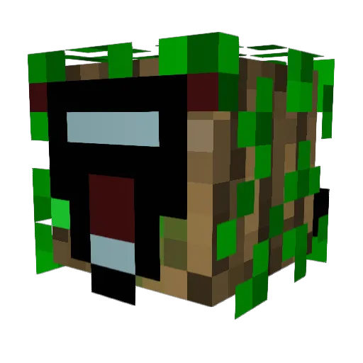 danchang Minecraft avatar head, 3D render