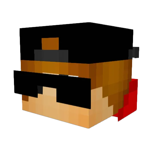danchic562 Minecraft avatar head, 3D render