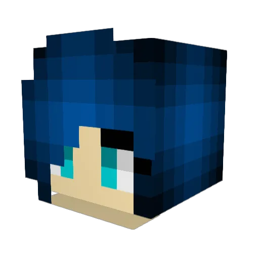 dancing_grace Minecraft avatar head, 3D render