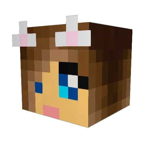 dancingqueen1234 Minecraft avatar head, 3D render