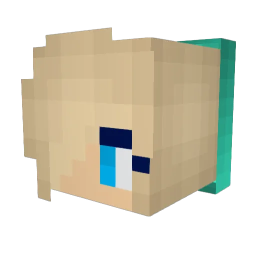 dancingqueen200 Minecraft avatar head, 3D render