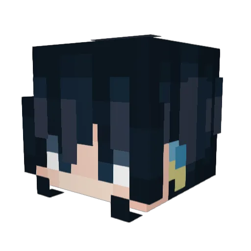 dandadanlover Minecraft avatar head, 3D render