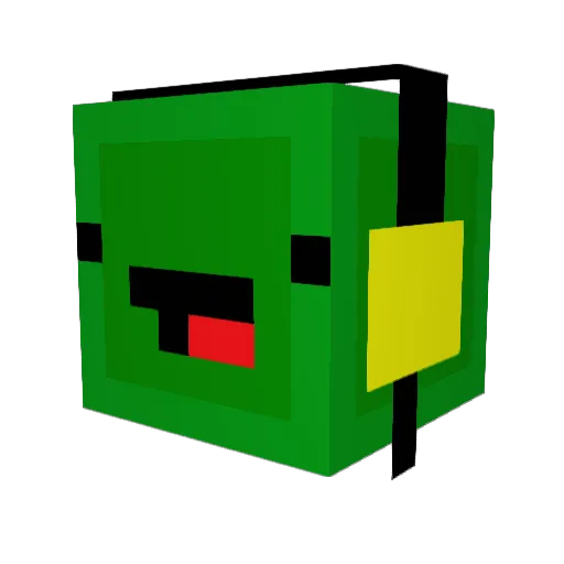 dandd0 Minecraft avatar head, 3D render
