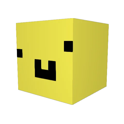 dandebles Minecraft avatar head, 3D render