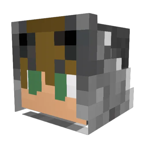 dandentist Minecraft avatar head, 3D render