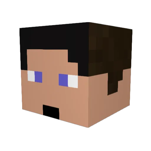 daneice Minecraft avatar head, 3D render