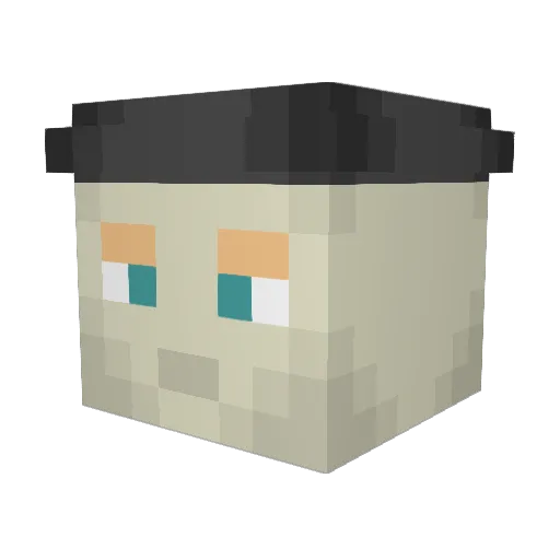 danenco Minecraft avatar head, 3D render