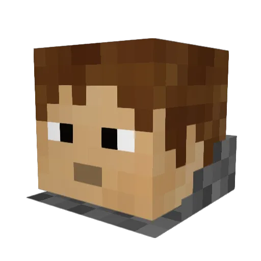 danesbond Minecraft avatar head, 3D render