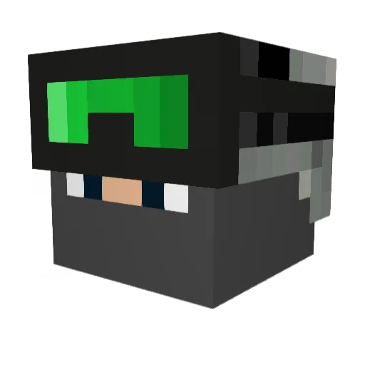 danespltd123 Minecraft avatar head, 3D render
