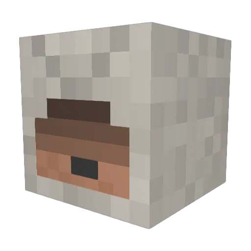 danexland Minecraft avatar head, 3D render