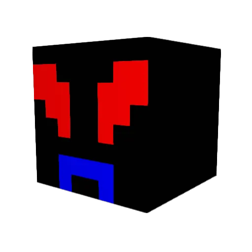 dang_ding Minecraft avatar head, 3D render