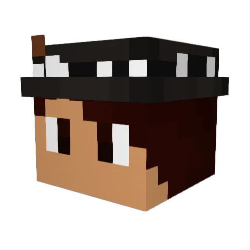 dangeloH04 Minecraft avatar head, 3D render