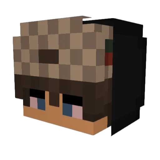 dangercookie201 Minecraft avatar head, 3D render