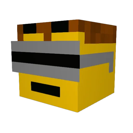 dangerman11 Minecraft avatar head, 3D render