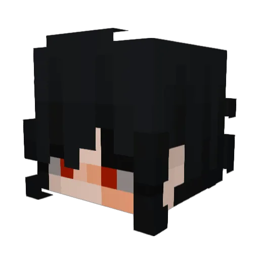 dangerose777 Minecraft avatar head, 3D render