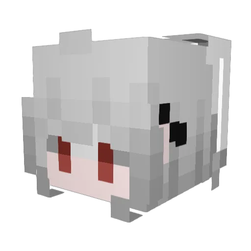 danghyn Minecraft avatar head, 3D render