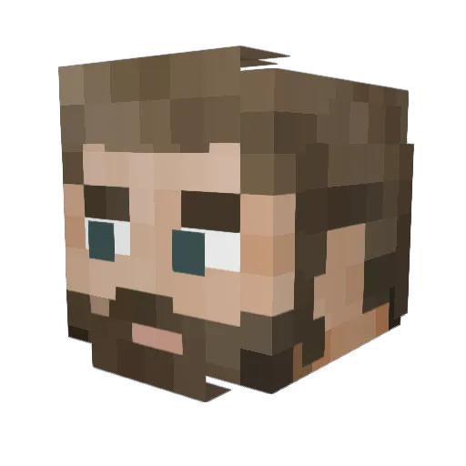 dangoken Minecraft avatar head, 3D render