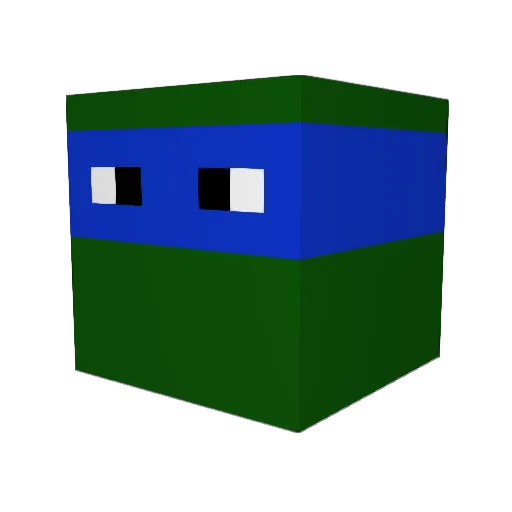 danguyenr Minecraft avatar head, 3D render