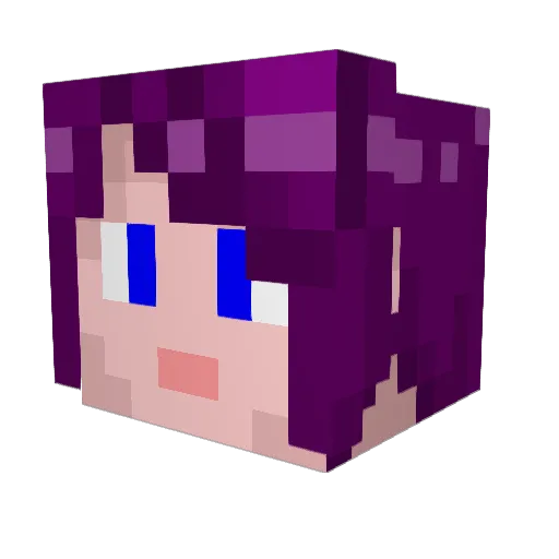 dangyoo Minecraft avatar head, 3D render